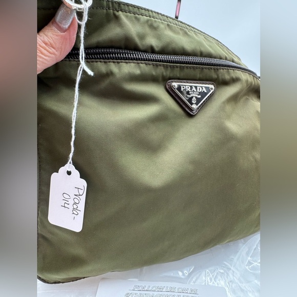 Prada - Authentic - Nylon/Canvas Messenger Crossbody - Green - Picture 16 of 16
